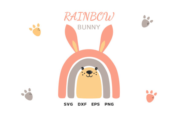 Bringing Whimsy to Life with the Rainbow Bunny Illustration