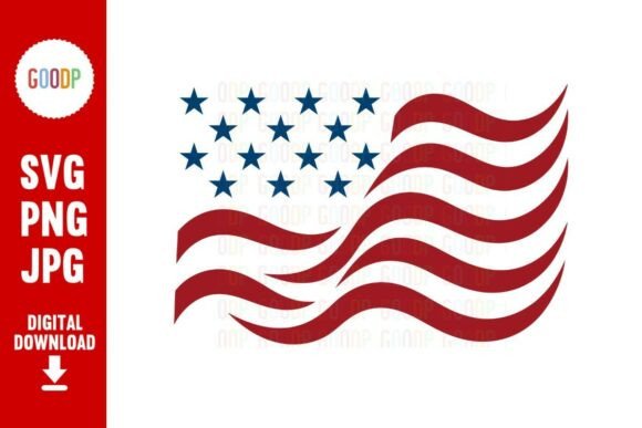 Celebrate Independence with High-Quality Waving USA Flag Graphics