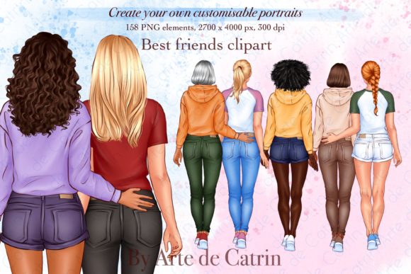 Elevating Creative Projects with Best Friends Clipart and Soul Sisters Art