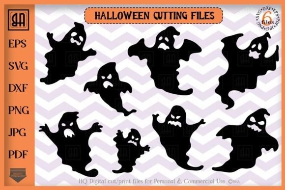 Halloween Ghosts SVG Bundle for Creators