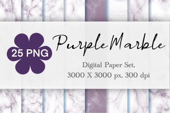 Purple Marble Digital Paper: Elevating Your Creative Projects with Luxury Texture