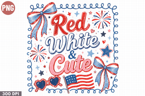 Red, White, and Cute: Elevating Your Patriotic Crafts with High-Quality Sublimation PNGs