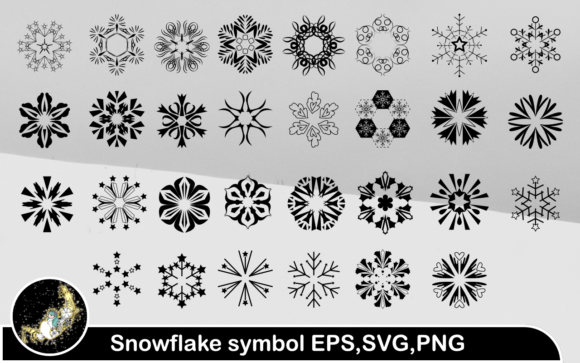 Snowflake Symbol Set: Design & Vector Resources