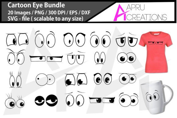 Unlock Your Creative Potential with the Cartoon Eyes Bundle SVG