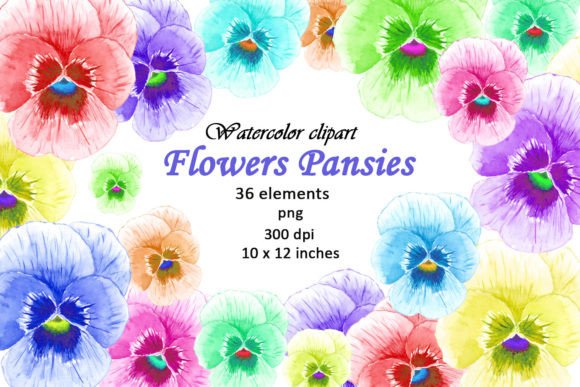 Watercolor Flowers Clipart Pansies PNG: A Guide to Choosing and Using High-Quality Digital Assets